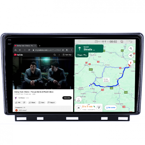Navigatie dedicata Clio 5, 4GB RAM 64GB ROM, Quad Core, Display 9" QLED 1K, Carplay&Android Auto, Android 14, , Suport Camere AHD [4]