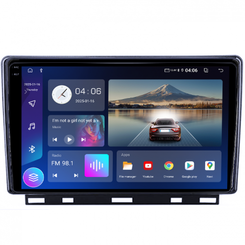 Navigatie dedicata Clio 5, 4GB RAM 64GB ROM, Quad Core, Display 9" QLED 1K, Carplay&Android Auto, Android 14, , Suport Camere AHD [1]