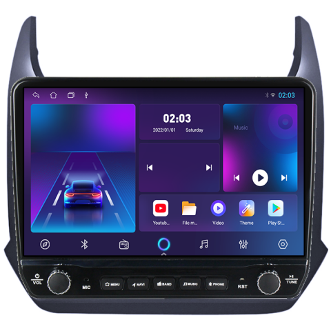 Navigatie dedicata Cobalt 2011-2018 Tesla cu butoane rotative model 2024, 4GB RAM 64GB ROM, Procesor Quadcore, Android 14, Display QLED 10", DSP, Carplay&Android Auto [6]