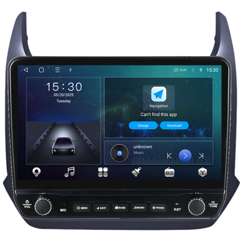 Navigatie dedicata Cobalt 2011-2018 Tesla cu butoane rotative model 2024, 4GB RAM 64GB ROM, Procesor Quadcore, Android 14, Display QLED 10", DSP, Carplay&Android Auto [8]