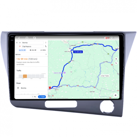 Navigatie dedicata Honda CR-Z, 4GB RAM 64GB ROM, Octacore, Android 14, Display QLED 1K 9", Carplay&Android Auto, SIM 4G, Ventilator Activ [4]