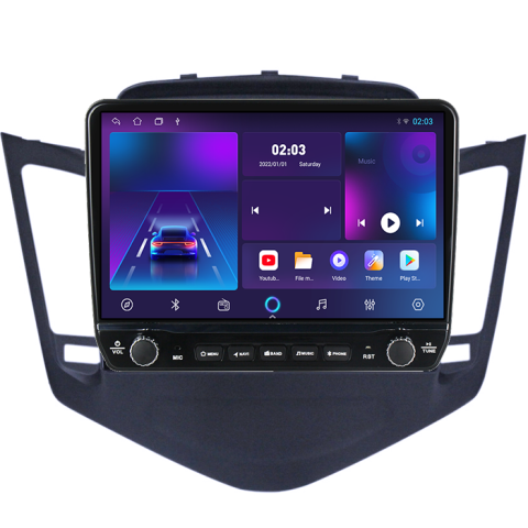 Navigatie dedicata Chevrolet Cruze 2009-2014 Tesla cu butoane rotative model 2024, 4GB RAM 64GB ROM, Procesor Quadcore, Android 14, Display QLED 10", DSP, Carplay&Android Auto [5]