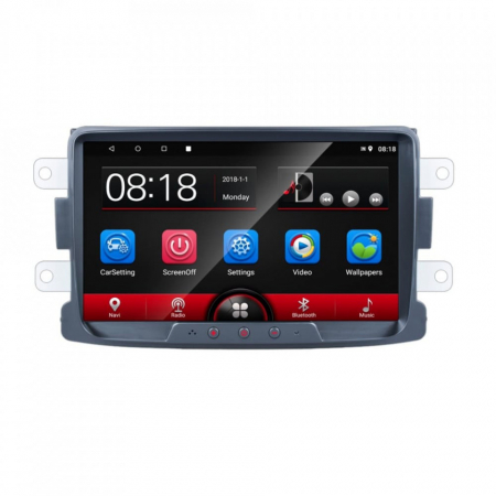 Dacia - Navigatie dedicata Dacia, 4GB RAM 64 ROM, Android 12, Radio, GPS, Display HD 8" Touchscreen, Internet Wi-Fi, Bluetooth, MirrorLink, USB