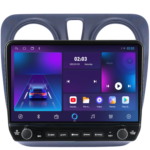 Navigatie dedicata Dokker 2012+, Lodgy (2012-) Tesla cu butoane rotative model 2024, 4GB RAM 64GB ROM, Procesor Quadcore, Android 14, Display QLED 10", DSP, Carplay&Android Auto [3]