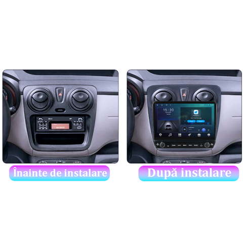 Navigatie dedicata Dokker 2012+, Lodgy (2012-) Tesla cu butoane rotative model 2024, 4GB RAM 64GB ROM, Procesor Quadcore, Android 14, Display QLED 10", DSP, Carplay&Android Auto [5]