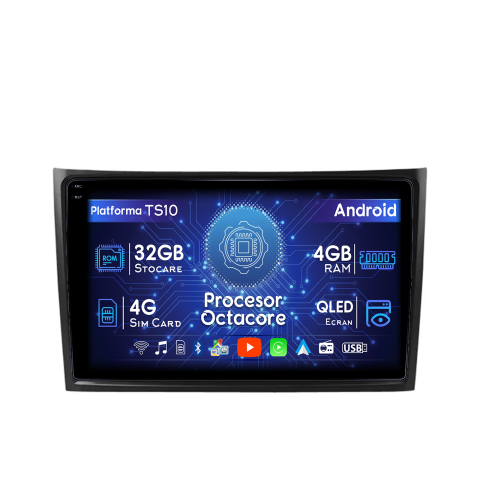 XC90 2002-2014 - Navigatie dedicata Volvo XC90 2002-2014, 4GB RAM 32GB ROM, Octacore, Android 14, Display QLED  10", DSP, Carplay&Android Auto, SIM 4G, Bluetooth, Ventilator Activ
