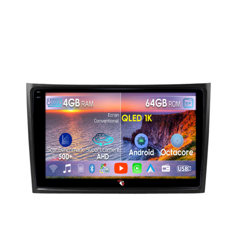 XC90 2002-2014 - Navigatie dedicata Volvo XC90 2002-2014, 4GB RAM 64GB ROM, Octacore, Android 14, Display QLED 10", DSP, Carplay&Android Auto, SIM 4G, Ventilator Activ