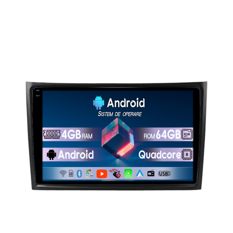 XC90 2002-2014 - Navigatie dedicata Volvo XC90 2002-2014, 4GB RAM 64GB ROM, Quadcore, Android 14, Display QLED  10", DSP, Carplay&Android Auto, Suport camere AHD