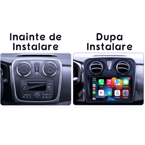Navigatie dedicata Dacia Logan 2 2012-2019, 4GB RAM 64GB ROM, Procesor Qualcomm Octacore, Android 14, Rezolutie 2K, Display QLED 9", DSP, Carplay&Android Auto, SIM 4G [5]