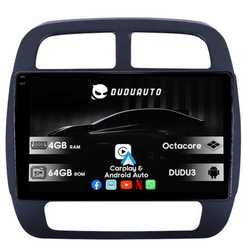 Navigatii Dedicate - Navigatie dedicata Dacia Spring dupa 2021 DUDU3, 4GB RAM 64GB ROM, Octacore, Platforma 8581, Android, Display QLED 10", DSP, Carplay&AndroidAuto