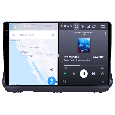 Dacia Logan 3 2021- (doar cele care nu au navigatie din fabrica) - Navigatie dedicata Dacia Logan 3 2021-2023, 4GB RAM 64GB ROM, Procesor Qualcomm Octacore, Android 14, Rezolutie 2K, Display QLED 9", DSP, Carplay&Android Auto, SIM 4G