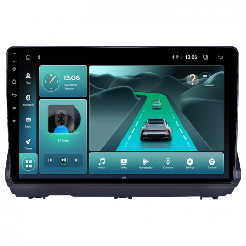 Navigatie dedicata Dacia Logan 3 2021-2023, 4GB RAM 64GB ROM, Quad Core, Display 9" QLED 1K, Carplay, Android 14, Bluetooth, Magazin Play, Suport Camere AHD [1]