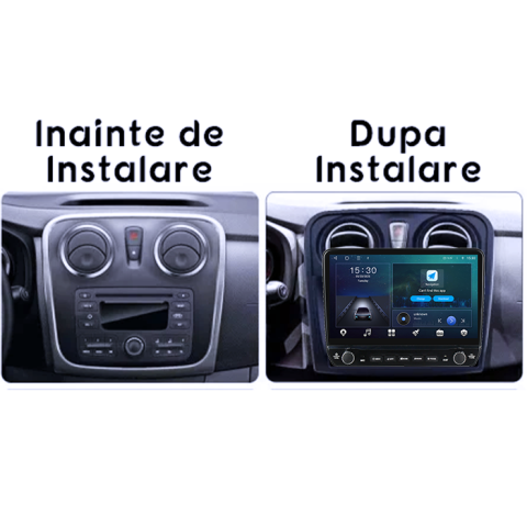 Navigatie dedicata Dacia Sandero (2012-) Tesla cu butoane rotative model 2024, 4GB RAM 64GB ROM, Procesor Quadcore, Android 14, Display QLED 10", DSP, Carplay&Android Auto [5]