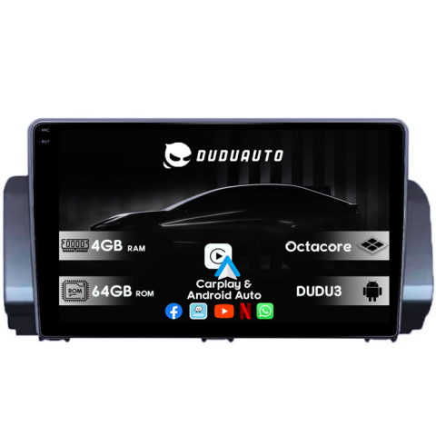 Navigatii Dedicate - Navigatie dedicata Dacia Logan 3,Stepway dupa 2021 DUDU3, 4GB RAM 64GB ROM, Octacore, Platforma 8581, Android, Display QLED 10", DSP, Carplay&AndroidAuto