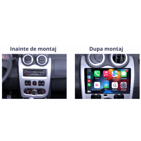 Navigatie dedicata Dacia&Renault 2009-2013, 4GB RAM 64GB ROM, Procesor Qualcomm Octacore, Android 14, Rezolutie 2K, Display QLED 9", DSP, Carplay&Android Auto, SIM 4G [5]