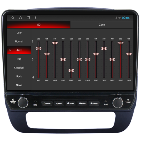 Navigatie dedicata Dacia Spring 2021 Tesla cu butoane rotative model 2024, 4GB RAM 64GB ROM, Procesor Quadcore, Android 14, Display QLED 10", DSP, Carplay&Android Auto [2]