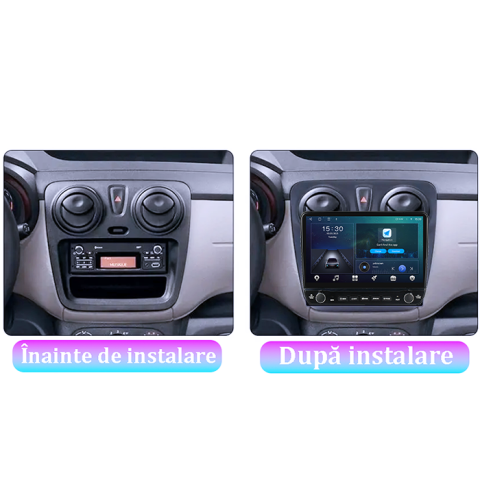 Navigatie dedicata Dacia Sandero (2012-) Tesla cu butoane rotative model 2024, 4GB RAM 64GB ROM, Procesor Quadcore, Android 14, Display QLED 10", DSP, Carplay&Android Auto [5]