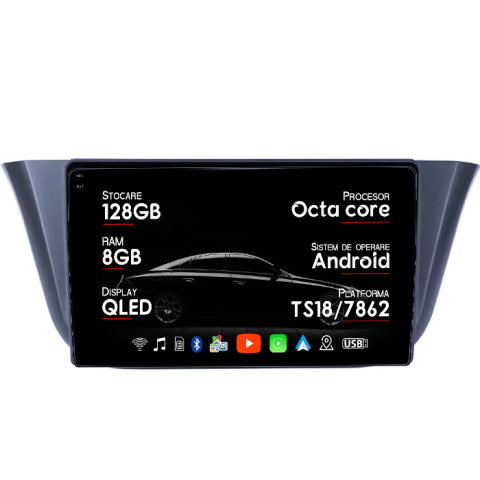 Navigatii Dedicate - Navigatie dedicata Daily VI 2014+, 8GB RAM 128GB ROM, Octacore, Platforma TS18, Android 14, Display QLED 9", Suporta camera 360", DSP, Carplay&Android Auto, SIM 4G, Ventilator Activ