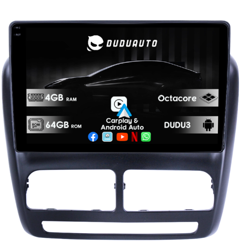 Fiat Doblo - Navigatie dedicata Fiat Doblo 2015 DUDU3, 4GB RAM 64GB ROM, Octacore, Platforma 8581, Android, Display QLED 9", DSP, Carplay&AndroidAuto