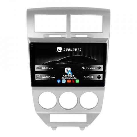 Navigatii Dedicate - Navigatie dedicata Dodge Caliber 2007-2014 DUDU3, 4GB RAM 64GB ROM, Octacore, Platforma 8581, Android, Display QLED 10", DSP, Carplay&AndroidAuto