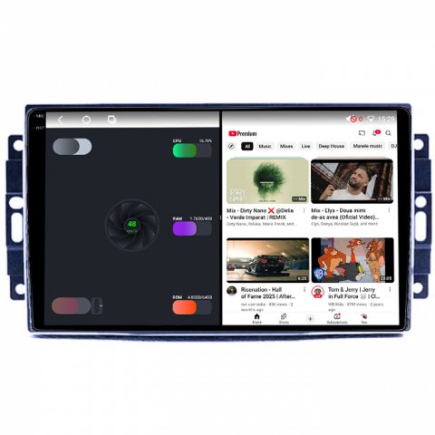 Navigatie dedicata Dodge Avenger/Challenger 3/Charger/Dakota/Duragno/Nitro, 4GB RAM 64GB ROM, Octacore, Android 14, Display QLED 1K 9", Carplay&Android Auto, SIM 4G, Ventilator Activ [2]