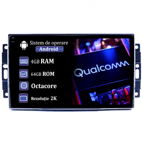 Dodge Avenger/Challenger 3/Charger/Dakota/Duragno/Nitro - Navigatie dedicata Dodge Avenger/Challenger 3/Charger/Dakota/Duragno/Nitro, 4GB RAM 64GB ROM, Procesor Qualcomm Octacore, Android 14, Rezolutie 2K, Display QLED 9", DSP, Carplay&Android Auto, SIM 4G