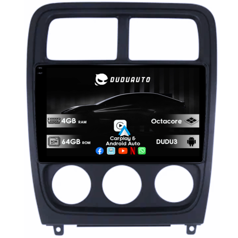 Navigatii Dedicate - Navigatie dedicata Dodge Caliber 2009-2014 DUDU3, 4GB RAM 64GB ROM, Octacore, Platforma 8581, Android, Display QLED 10", DSP, Carplay&AndroidAuto