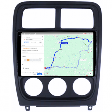 Navigatie dedicata Dodge Caliber 2009-2013, 4GB RAM 64GB ROM, Octacore, Android 14, Display QLED 1K 9", Carplay&Android Auto, SIM 4G, Ventilator Activ [4]