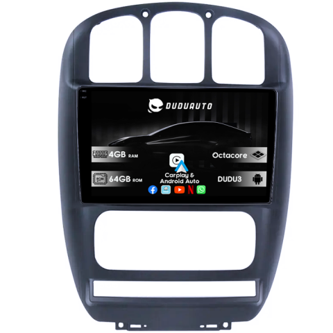 Navigatii Dedicate - Navigatie dedicata Dodge Caravan 2000-2007 DUDU3, 4GB RAM 64GB ROM, Octacore, Platforma 8581, Android, Display QLED 9", DSP, Carplay&AndroidAuto