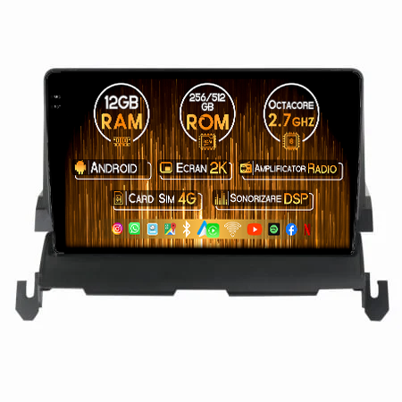 Journey 2009-2012 - Navigatie dedicata Dodge Journey 2008-2010, 12GB RAM 256GB ROM, Android, Rezolutie 2K, Display QLED, 9", DSP, Carplay, Android Auto, Internet, Youtube, Waze, Wi Fi, USB