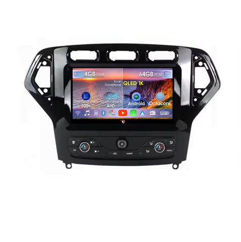 Mondeo 2007-2011 - Navigatie dedicata Ford Mondeo 2007-2010 Butoane Sus, 4GB RAM 64GB ROM, Octacore, Android, Display QLED 9", DSP, Carplay&Android Auto, SIM 4G, Ventilator Activ