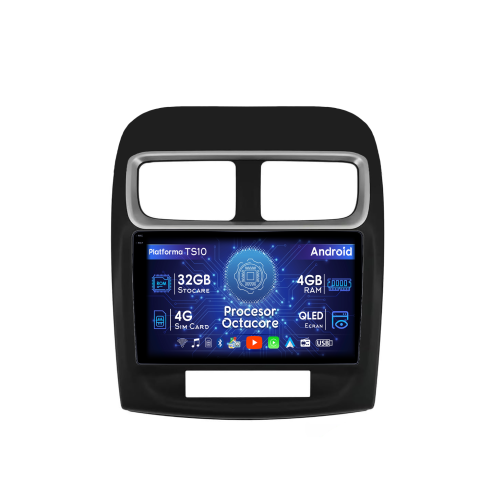 Navigatii Dedicate - Navigatie dedicata Dodge Avenger 2011-2014, 4GB RAM 32GB ROM, Octacore, Android 14, Display QLED  9", DSP, Carplay&Android Auto, SIM 4G, Bluetooth, Ventilator Activ