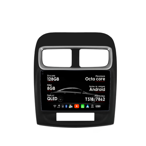 Navigatii Dedicate - Navigatie dedicata Dodge Avenger 2011-2014, 8GB RAM 128GB ROM, Octacore, Platforma TS18, Android 14, Display QLED 9", Suporta camera 360", DSP, Carplay&AndroidAuto