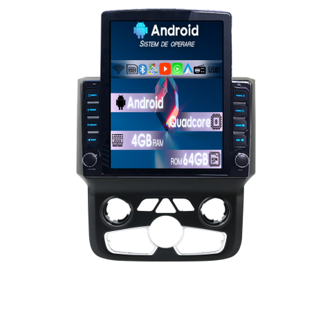 RAM 2018 - Navigatie dedicata Dodge Ram 2013-2019 Clima Tesla Style, 4GB RAM 64GB ROM, Procesor Quadcore, Android 14, Display QLED 9.7", DSP, Carplay&Android Auto