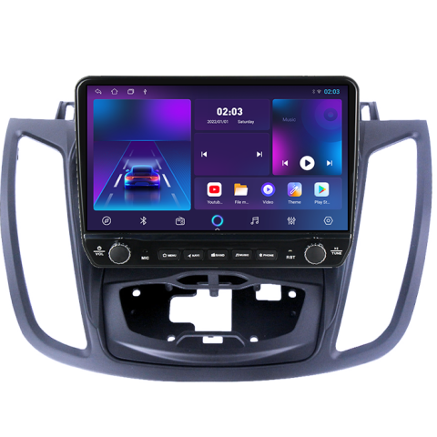 Navigatie dedicata Ford Kuga 2 Escape 3 2012-2019 Tesla cu butoane rotative model 2024, 4GB RAM 64GB ROM, Procesor Quadcore, Android 14, Display QLED 10", DSP, Carplay&Android Auto [5]