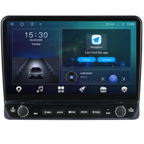 Navigatie dedicata Dacia Duster 2018-2022 Tesla cu butoane rotative model 2024, 4GB RAM 64GB ROM, Procesor Quadcore, Android 14, Display QLED 10", DSP, Carplay&Android Auto [4]