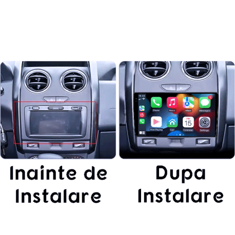 Navigatie dedicata Duster 2017- 2022, 4GB RAM 64GB ROM, Procesor Qualcomm Octacore, Android 14, Rezolutie 2K, Display QLED 9", DSP, Carplay&Android Auto, SIM 4G [4]