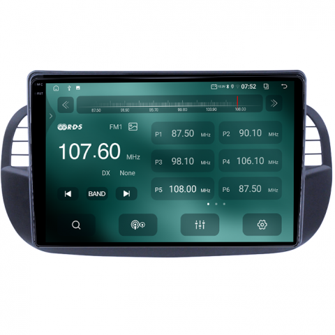 Navigatie dedicata Fiat 500, 4GB RAM 64GB ROM, Quadcore, Android 14, Display QLED 1K 9", DSP, Carplay&Android Auto, Suport camere AHD [2]
