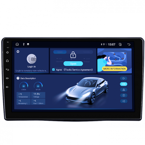 Navigatie dedicata Fiat 500L 2012-2017, 8GB RAM 128GB ROM, Octacore, Platforma TS18, Android 13, Display QLED 9”, Suporta camera 360º, DSP, Carplay&Android Auto, SIM 4G, Ventilator Activ [1]
