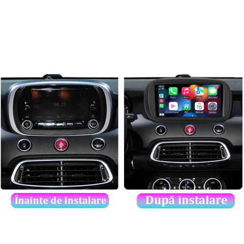 Navigatie dedicata Fiat 500X 2014-2020, 4GB RAM 64GB ROM, Procesor Qualcomm Octacore, Android 14, Rezolutie 2K, Display QLED 9", DSP, Carplay&Android Auto, SIM 4G [6]