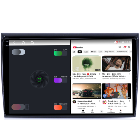 Navigatie dedicata Fiat Bravo 2007-2012, 4GB RAM 64GB ROM, Procesor Qualcomm Octacore, Android 14, Rezolutie 2K, Display QLED 9", DSP, Carplay&Android Auto, SIM 4G [4]