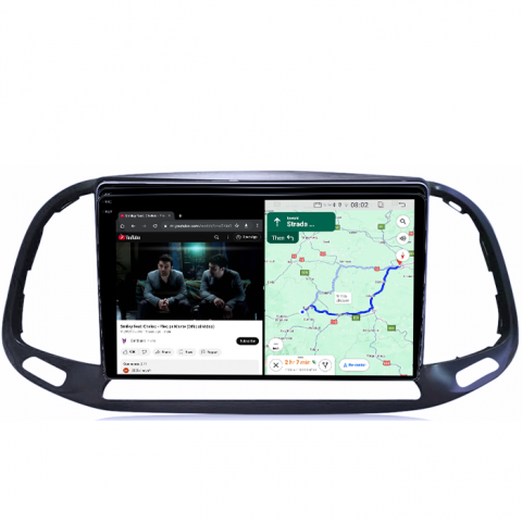 Navigatie dedicata Fiat Doblo 2015-2019, 4GB RAM 64GB ROM, Quadcore, Android 14, Display QLED 1K 9", DSP, Carplay&Android Auto, Suport camere AHD [3]