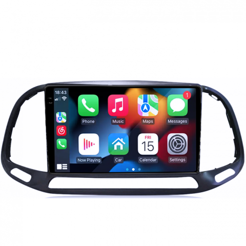 Fiat - Navigatie dedicata Fiat Doblo 2015-2019, 8GB RAM 128GB ROM, Octacore, Platforma TS18, Android 14, Display QLED 9", Suporta camera 360", DSP, Carplay&Andr