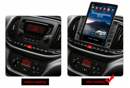 Navigatie dedicata Fiat Doblo 2015-2019 ,Tesla Style, ANDROID 13,Carplay&Android Auto, 10 inch , 8+128GB, Internet, Aplicatii, Waze, Gps [2]