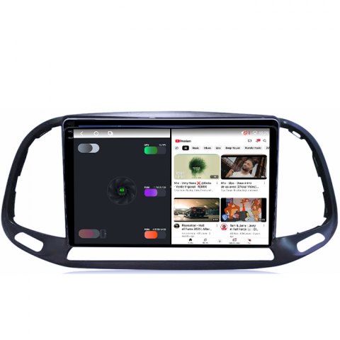 Navigatie dedicata Fiat Doblo 2015, 4GB RAM 64GB ROM, Octacore, Android 14, Display QLED 1K 9", Carplay&Android Auto, SIM 4G, Ventilator Activ [2]