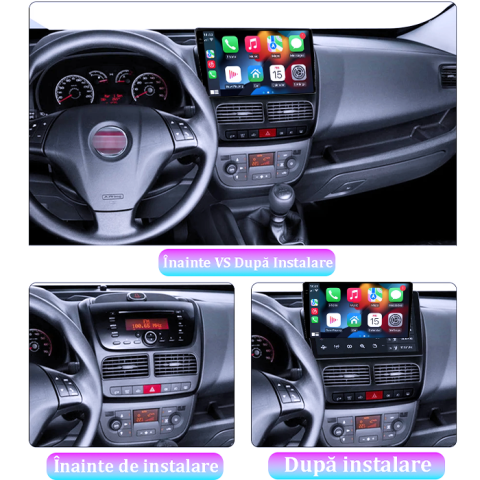 Navigatie dedicata Fiat Doblo 2015, 4GB RAM 64GB ROM, Procesor Qualcomm Octacore, Android 14, Rezolutie 2K, Display QLED 10", DSP, Carplay&Android Auto, SIM 4G [6]