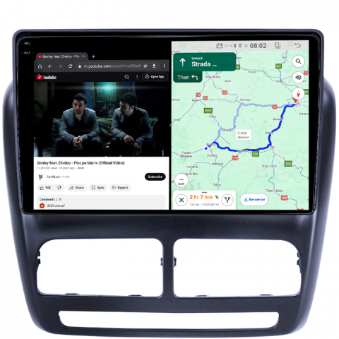 Navigatie dedicata Fiat Doblo 2015, 4GB RAM 64GB ROM, Quadcore, Android 14, Display QLED 1K 10", DSP, Carplay&Android Auto, Suport camere AHD [3]