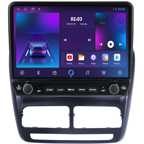 Navigatie dedicata Fiat Doblo 2015 Tesla cu butoane rotative model 2024, 4GB RAM 64GB ROM, Procesor Quadcore, Android 14, Display QLED 10", DSP, Carplay&Android Auto [5]