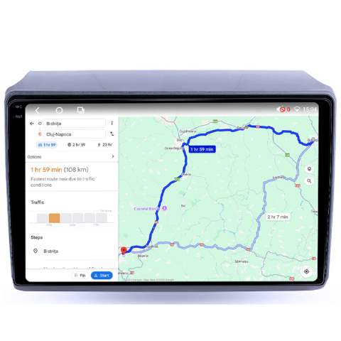 Navigatie dedicata Fiat Ducato 2020, 4GB RAM 64GB ROM, Procesor Qualcomm Octacore, Android 14, Rezolutie 2K, Display QLED 9", DSP, Carplay&Android Auto, SIM 4G [5]