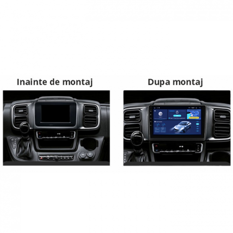 Navigatie dedicata Fiat Ducato 2022+, 4GB RAM 64GB ROM, Octacore, Android 14, Display QLED 9", DSP, Carplay&Android Auto, SIM 4G, Ventilator Activ [4]